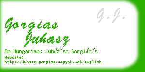 gorgias juhasz business card